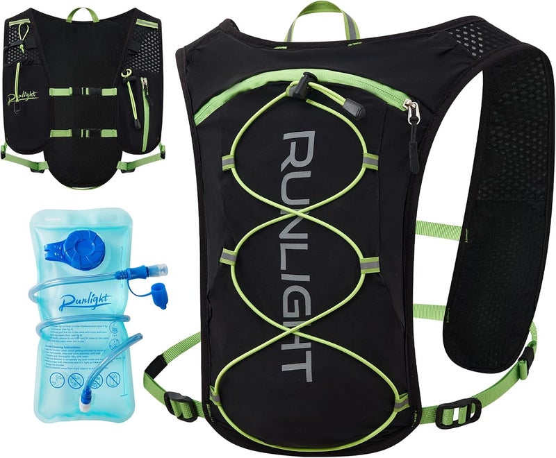 Runlight Running Vest for Women Men Lightweight Hydration Backpack Pack with 1.5L Water Bladder Bag Hydro Daypack for Hiking,Trail,Skiing,Camping,Cycling,Race,Marathon - Image 1